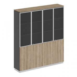 Шкаф для документов со стеклянными дверьми Speech Cube (180.2x40x203.4) СИ 315 ДС АР ДС/ХР в Магадане