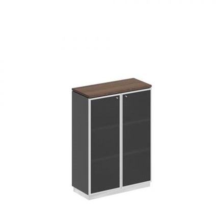 Шкаф для документов средний стекло в рамке Speech Cube (90x40x124.6) СИ 319 ДГ АР ХР в Магадане - изображение