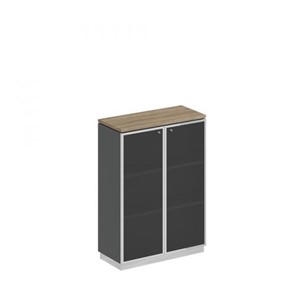Шкаф для документов средний стекло в рамке Speech Cube (90x40x124.6) СИ 319 ДС АР ХР в Магадане