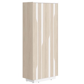Шкаф для одежды LINE Дуб-светлый-белый СФ-574401 (900х430х2100) в Магадане