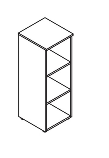 Шкаф средний MORRIS Дуб Базель/Венге Магия MMC 42.2 (429х423х1188) в Магадане - изображение 1