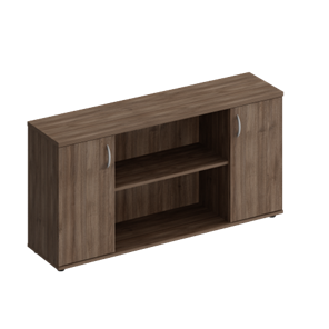 Шкаф комбинированный низкий Комфорт, дуб шамони темный (154x38x75) К.521 в Магадане