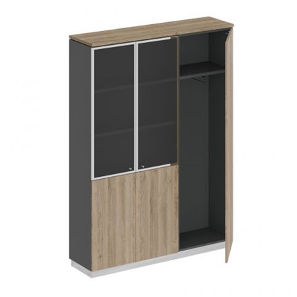 Шкаф комбинированный с гардеробом Bravo (150.2x40x203.4) СИ 310 ДС АР ДС/ХР в Магадане - изображение