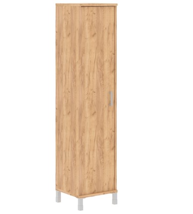 Шкаф офисный Born В-431.6 L левый колонка высокая с глухой дверью 475х450х2054 мм, Дуб Бофорд в Магадане - изображение
