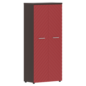 Шкаф TORR LUX TLHC 85.1 с глухими дверьми и топом 854х452х1958 Венге Магия/ Красный в Магадане
