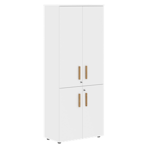 Широкий шкаф высокий FORTA Белый FHC 80.3(Z) (798х404х1965) в Магадане - предосмотр