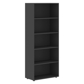 Широкий шкаф высокий FORTA Черный Графит  FHC 80.6(Z) (798х404х1965) в Магадане - предосмотр 1