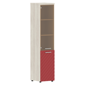Шкаф-стеллаж TORR LUX TLHC 42.2 R колонка комбинированная с топом 435х452х1958 Сосна Эдмонт/ Красный в Магадане