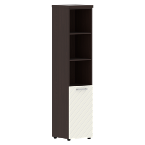Шкаф TORR LUX TLHC 42.5 L колонка с глухой малой дверью и топом 435х452х1958 Венге/ Латте в Магадане