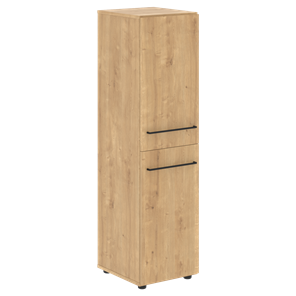 Шкаф узкий средний с глухими дверьми LOFTIS Дуб Бофорд LMC LMC 40.4 (400х430х1517) в Магадане - предосмотр