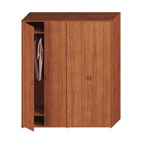 Шкаф комбинированный высокий Престиж, одежда/закрытый, темный орех, 175x46x203, Исп.59 в Магадане