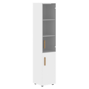 Высокий шкаф с  дверью колонна FORTA Белый FHC 40.2 (L/R) (399х404х1965) в Магадане