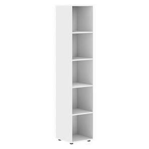 Шкаф колонна высокий с глухой малой дверью правой FORTA Белый FHC 40.5 (R) (399х404х1965) в Магадане - предосмотр 1