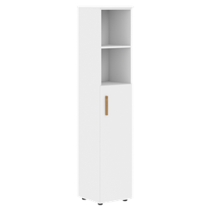 Высокий шкаф колонна с глухой средней дверью правой FORTA Белый FHC 40.5 (R) (399х404х1965) в Магадане - предосмотр