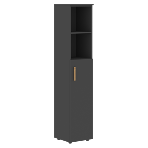 Высокий шкаф с глухой средней дверью  правой FORTA Черный Графит  FHC 40.6 (R) (399х404х1965) в Магадане - предосмотр