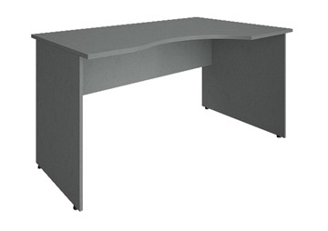 Письменный угловой стол А.СА-2П 1400х900х755 мм. Серый в Магадане