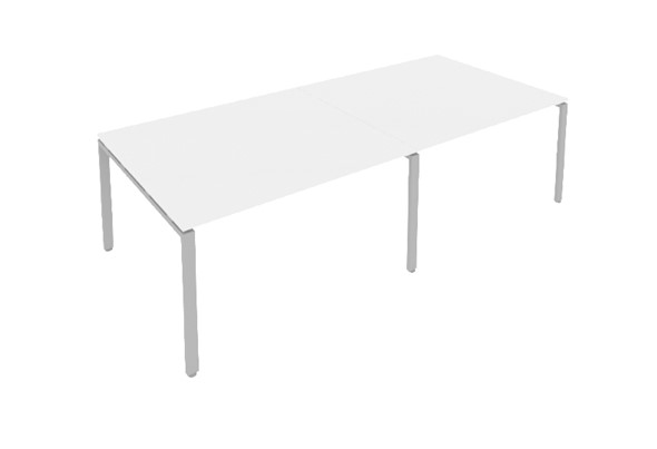 Офисный стол для переговоров Б.ПРГ-2.4 Белый/Серый в Магадане - изображение