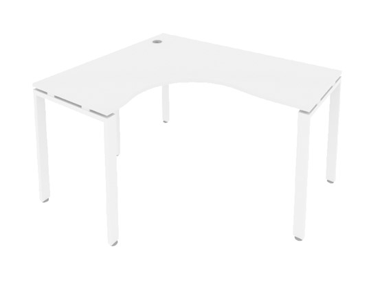 Угловой письменный стол Б.СА-3Л Белый/Белый в Магадане - изображение