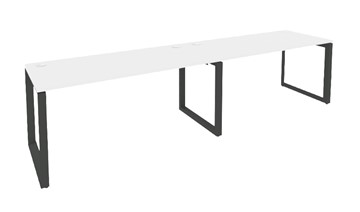 Стол на металлокаркасе O.MO-RS-2.4.7, Антрацит/Белый бриллиант в Магадане