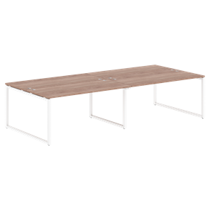 Переговорный стол XTEN-Q Дуб-сонома-белый  XQWST 3214  (3206х1406х750) в Магадане