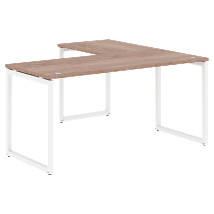 Письменный стол угловой левый XTEN-Q Дуб-сонома- белый XQCT 1615 (L) (1600х1500х750) в Магадане - изображение