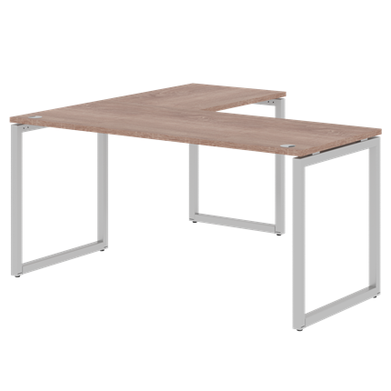 Письменный стол угловой правый XTEN-Q Дуб-сонома- серебро XQCT 1615 (R) (1600х1500х750) в Магадане - изображение