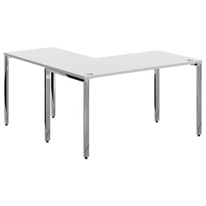 Письменный угловой  стол для персонала правый XTEN GLOSS  Белый  XGCT 1415.1 (R) (1400х1500х750) в Магадане