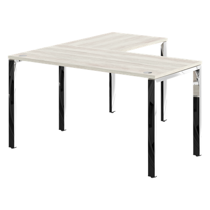 Письменный угловой  стол для персонала правый XTEN GLOSS  сосна Эдмонд  XGCT 1415.1 (R) (1400х1500х750) в Магадане - изображение