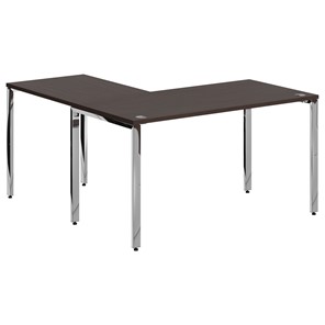 Письменный угловой  стол для персонала правый XTEN GLOSS Легно Темный  XGCT 1415.1 (R) (1400х1500х750) в Магадане