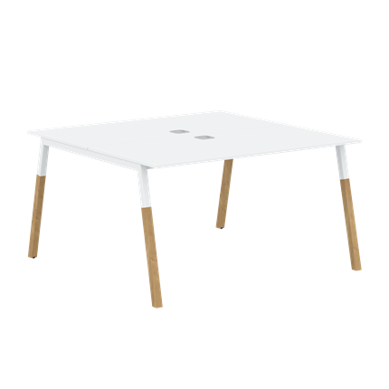 Переговорный стол FORTA Белый-Белый-БукFWST 1313 (1380x1346x733) в Магадане - изображение