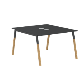 Переговорный стол FORTA Черный Графит-Черный Графит-Бук  FWST 1113 (1180x1346x733) в Магадане