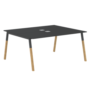 Переговорный стол FORTA Черный Графит-Черный Графит-Бук FWST 1513 (1580x1346x733) в Магадане