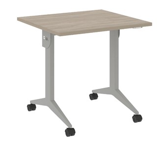 Складной мобильный стол X.M-0.7, Металл серый/Дуб Аттик в Магадане