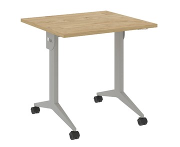 Складной стол X.M-0.7, Металл серый/Тиквуд светлый в Магадане