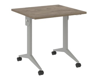 Складной мобильный стол X.M-1.7, Металл серый/Тиквуд темный в Магадане