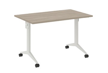 Мобильный стол X.M-2.7, Металл белый/Дуб Аттик в Магадане