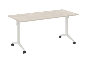 Складной стол X.M-4.7, Металл белый/Денвер светлый в Магадане