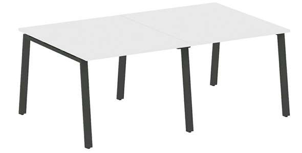 Стол для переговорки БА.ПРГ-2.1, Белый/Антрацит в Магадане - изображение