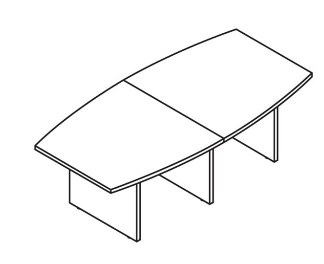 Переговорный стол MORRIS TREND Антрацит/Кария Пальмираа MCT 2412.1 (2400x1200x750) в Магадане - изображение 1