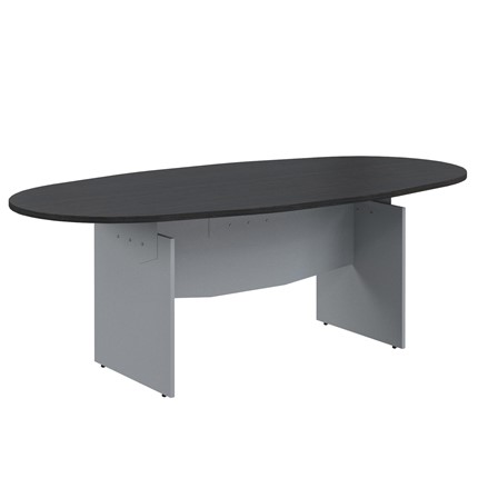 Офисный стол для переговоров Offix-NEW OST 2211 2200x1100x750 Легно темный/Металлик в Магадане - изображение