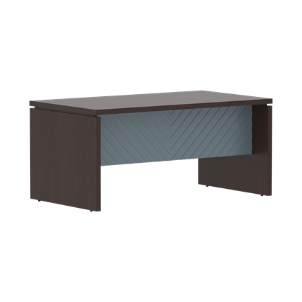 Рабочий стол для руководителя TORR LUX TLST 189 1800х900х750 Венге Магия/ Серо-голубой в Магадане - изображение