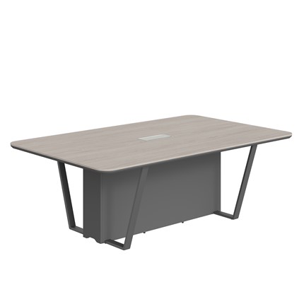 Стол для заседаний LINE Дуб-серый-антрацит СФ-571722.1 (2200х1340х754) в Магадане - изображение