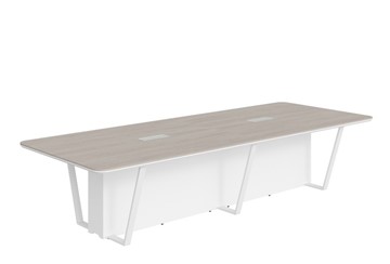 Стол для переговоров LINE Дуб-серый-белый СФ-571734.1 (3460х1340х754) в Магадане