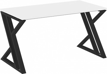 Стол письменный Loft VR.L-SRZ-3.7, Белый Бриллиант/Черный металл в Магадане