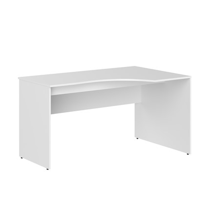 Офисный стол SIMPLE SET-1400 R правый 1400х900х760, белый в Магадане - изображение