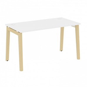 Стол для офиса Onix Wood OW.SP-3.8, Белый Бриллиант/Дуб светлый в Магадане