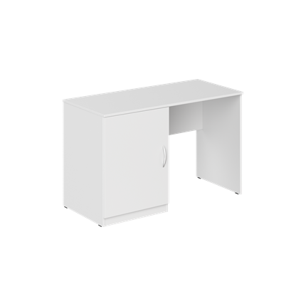 Стол с тумбой под холодильник						 KANN KTFD 1255 L  Левый 1200х550х750 мм. Белый в Магадане - изображение
