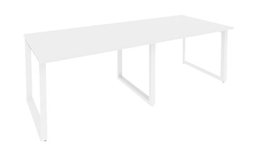 Офисный стол для переговоров O.MO-PRG-2.2 Белый/Белый бриллиант в Магадане