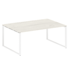 Переговорный стол БО.ПРГ-1.5 (Белый/Дуб Наварра) в Магадане