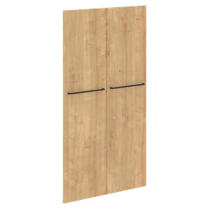 Дверь двойная  глухая средняя LOFTIS Дуб Бофорд LMD 40-2 (790х18х1470) в Магадане